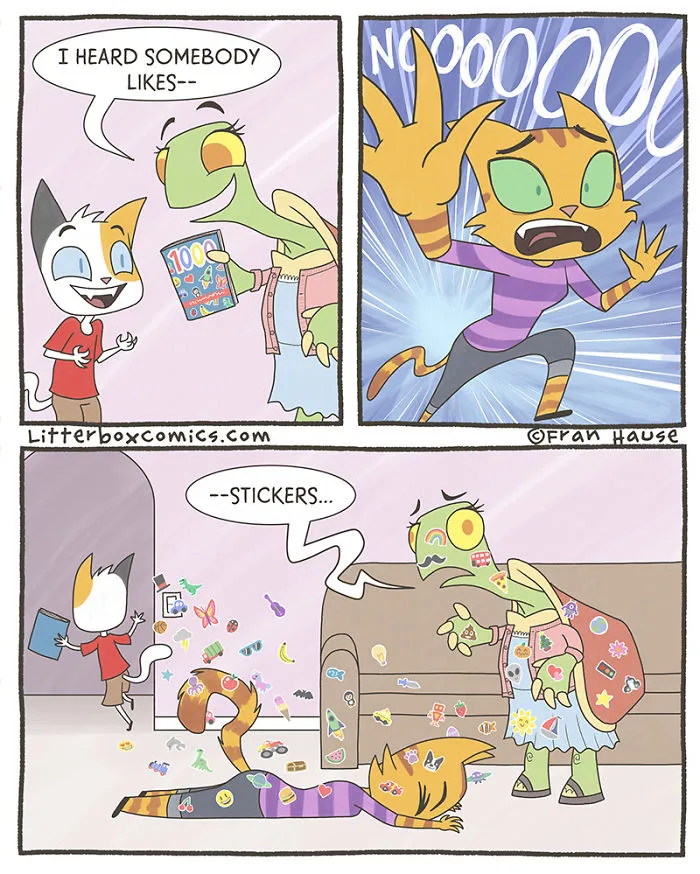 My Experience As A Mom Of Two Boys In 31 Comics With A Feline Twist