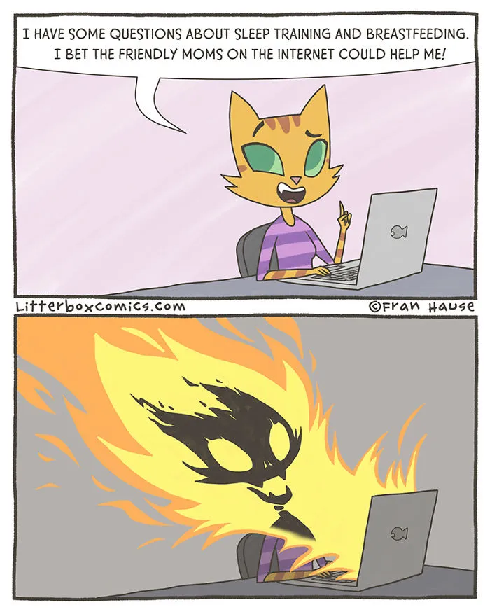 My Experience As A Mom Of Two Boys In 31 Comics With A Feline Twist