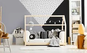 Have The Coolest Kid On The Block With This Geometric Stenciled Nursery