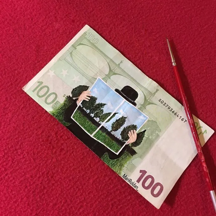 I Create My Art On Money Notes And Have It Travel Around The World