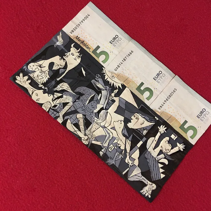 I Create My Art On Money Notes And Have It Travel Around The World