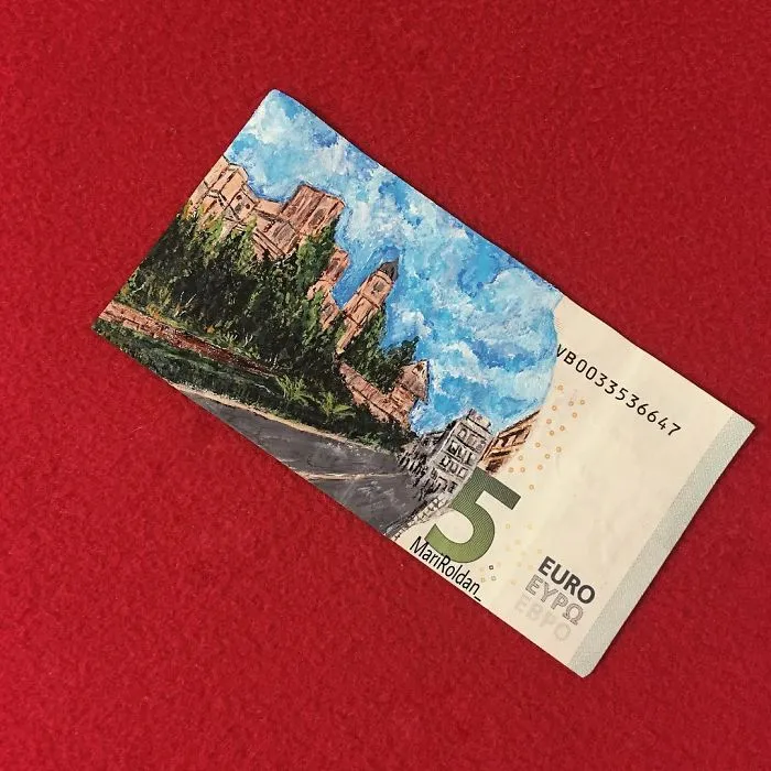 I Create My Art On Money Notes And Have It Travel Around The World