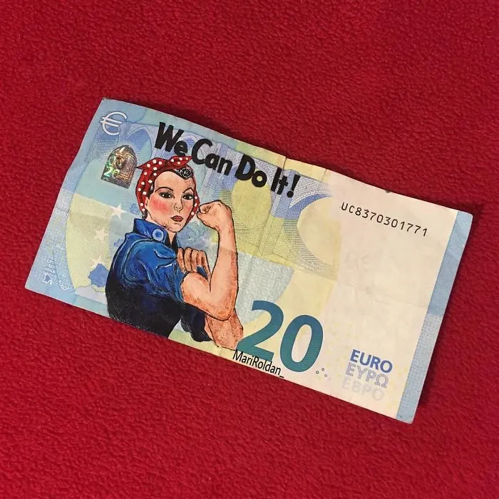 I Create My Art On Money Notes And Have It Travel Around The World