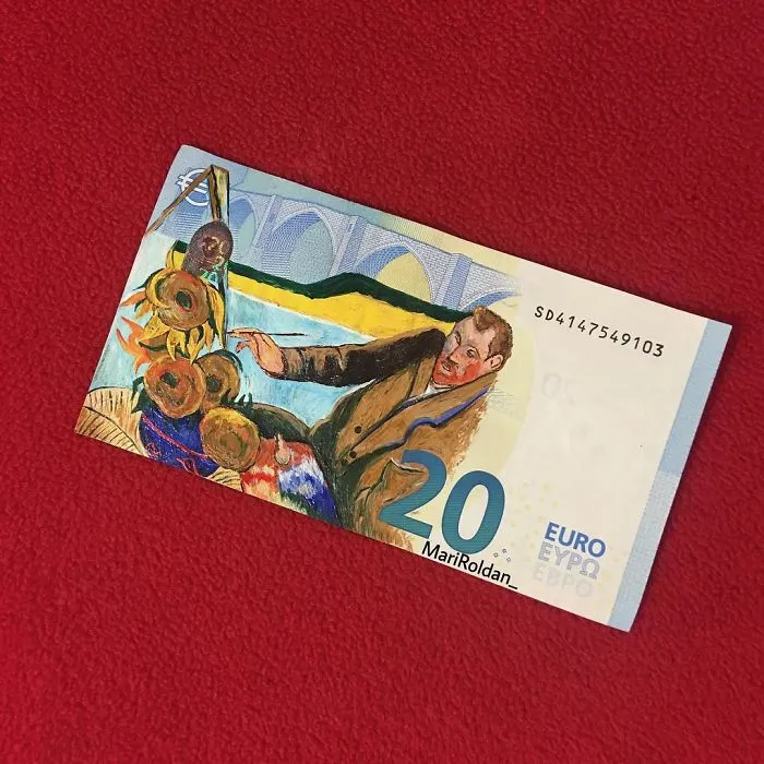 I Create My Art On Money Notes And Have It Travel Around The World