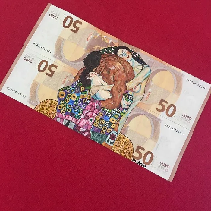 I Create My Art On Money Notes And Have It Travel Around The World
