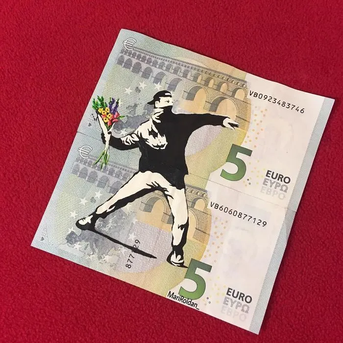 I Create My Art On Money Notes And Have It Travel Around The World