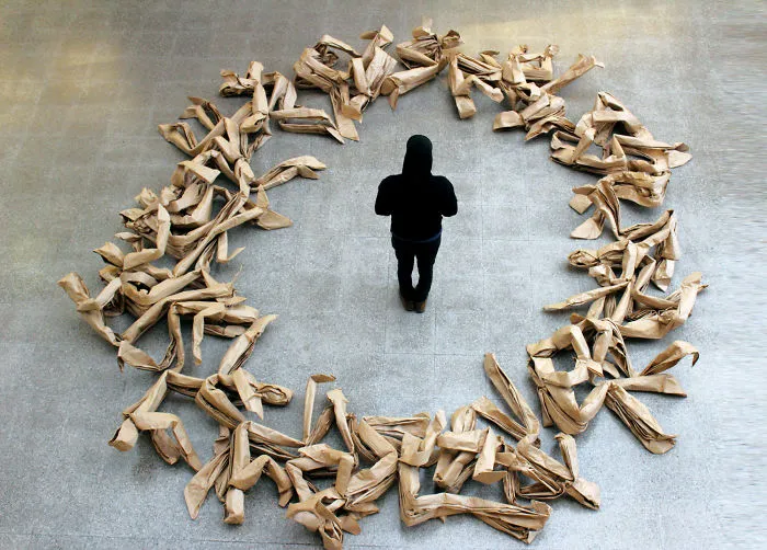 250 Life-Sized Paper People Invade The Streets To Reflect On Public Spaces In Chile