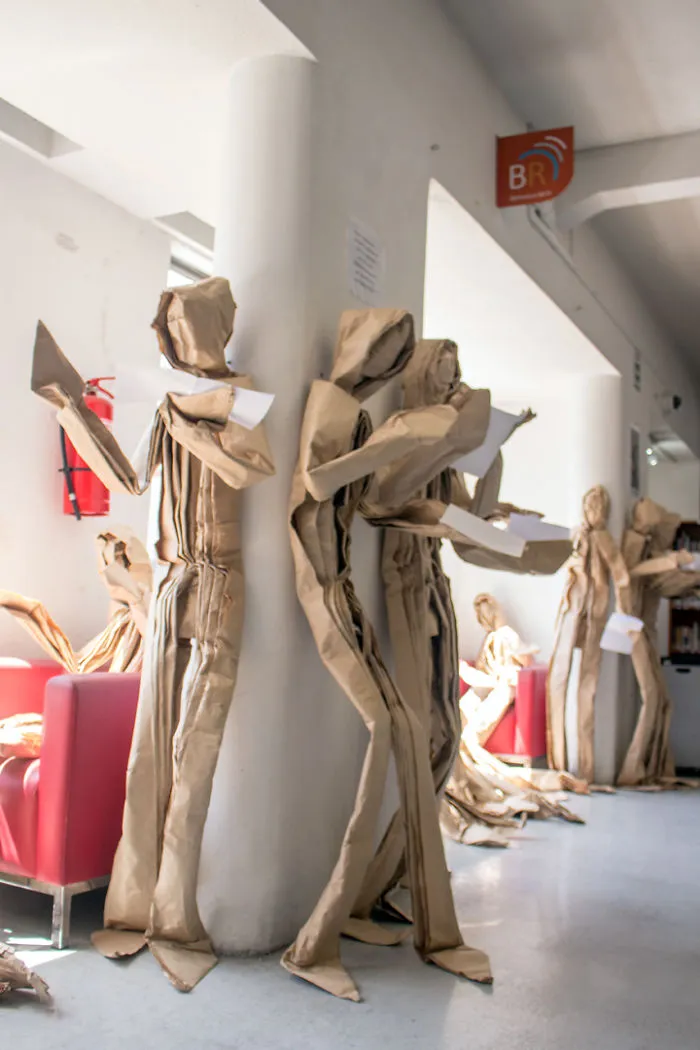 250 Life-Sized Paper People Invade The Streets To Reflect On Public Spaces In Chile