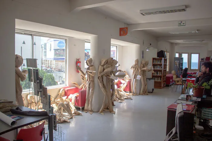 250 Life-Sized Paper People Invade The Streets To Reflect On Public Spaces In Chile