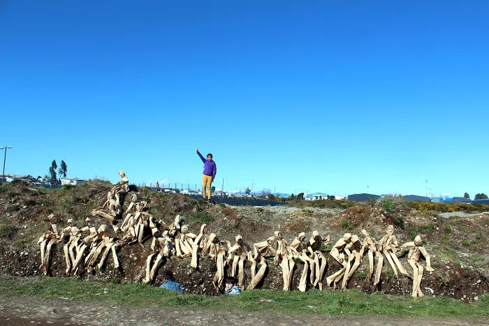 250 Life-Sized Paper People Invade The Streets To Reflect On Public Spaces In Chile