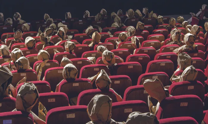 250 Life-Sized Paper People Invade The Streets To Reflect On Public Spaces In Chile