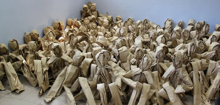 250 Life-Sized Paper People Invade The Streets To Reflect On Public Spaces In Chile