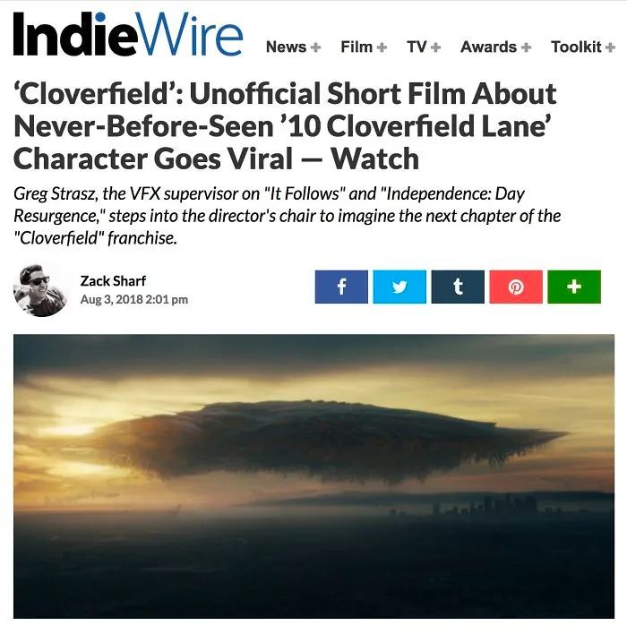 Unofficial Short Film About Never-Before-Seen ’10 Cloverfield Lane’ Character Goes Viral, Connects The Entire Movie Universe.