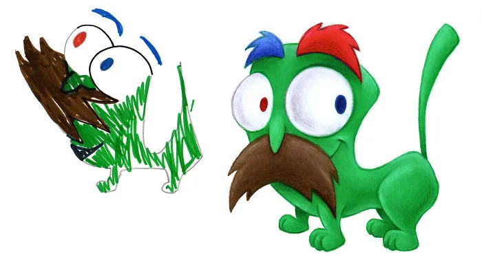 I Spend My Days Drawing Monsters Based On Kid Drawings