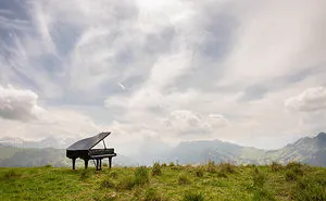Two Guys Flew A Grand Piano Up A Swiss Mountain And Filmed An Awesome Music Video
