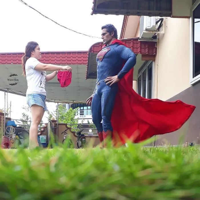 The Way This Man Takes Pictures With Superheroes Is Both Genius And Funny