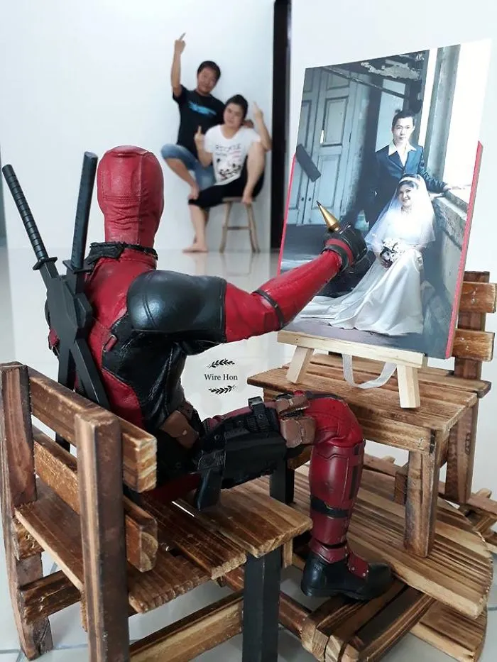 The Way This Man Takes Pictures With Superheroes Is Both Genius And Funny