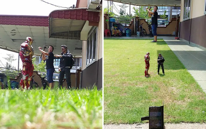 The Way This Man Takes Pictures With Superheroes Is Both Genius And Funny