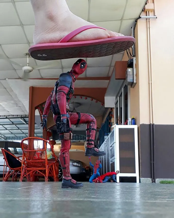 The Way This Man Takes Pictures With Superheroes Is Both Genius And Funny