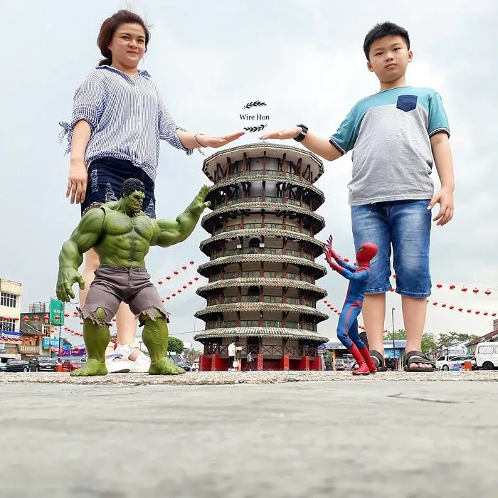 The Way This Man Takes Pictures With Superheroes Is Both Genius And Funny