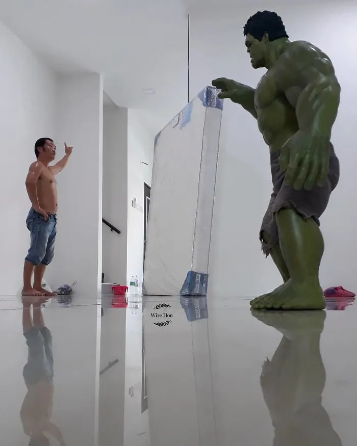 The Way This Man Takes Pictures With Superheroes Is Both Genius And Funny