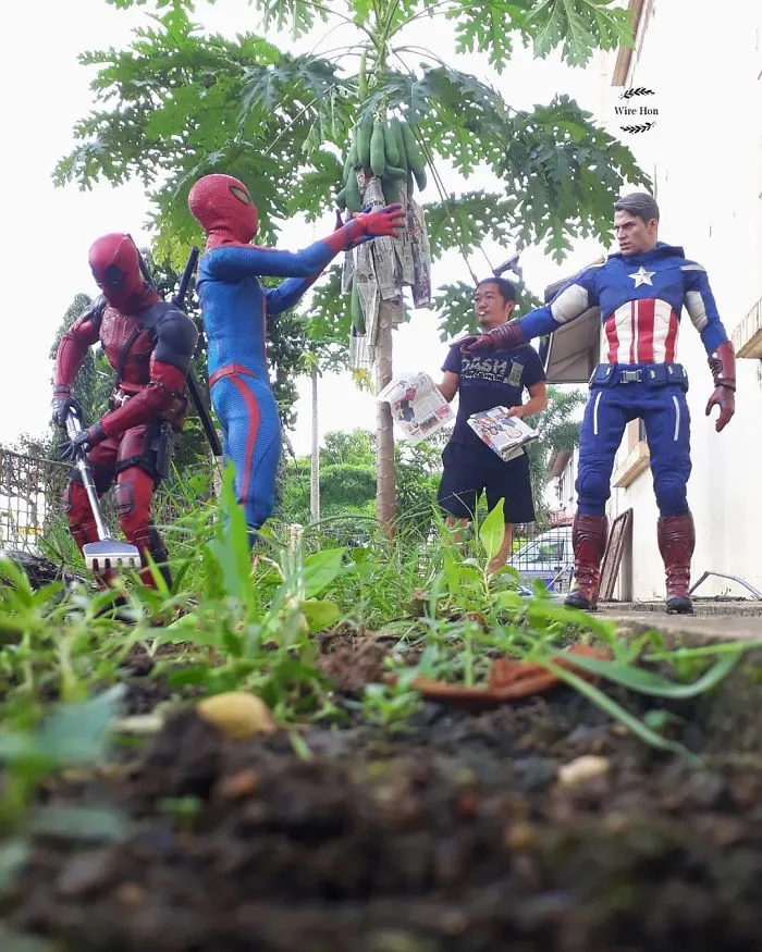The Way This Man Takes Pictures With Superheroes Is Both Genius And Funny
