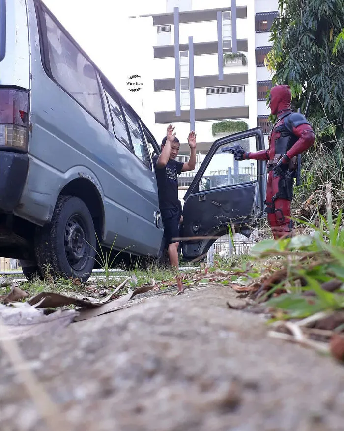 The Way This Man Takes Pictures With Superheroes Is Both Genius And Funny