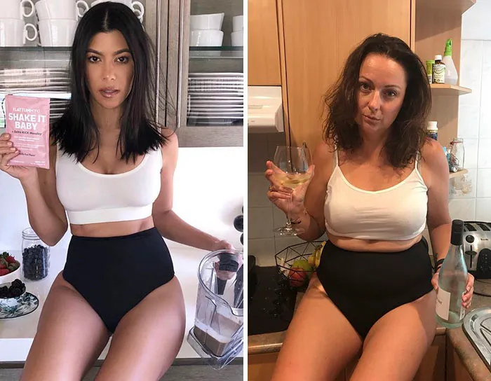 Woman Continues To Hilariously Recreate Celebrity Instagram Pics, And The Result Is Better Than The Original (New Pics)