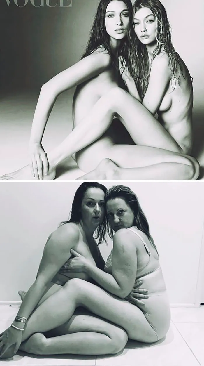 Esta mujer sigue recreando de forma divertida las fotos de Instagram de los famosos, y los resultados son mejores que el original (Nuevas imágenes)
