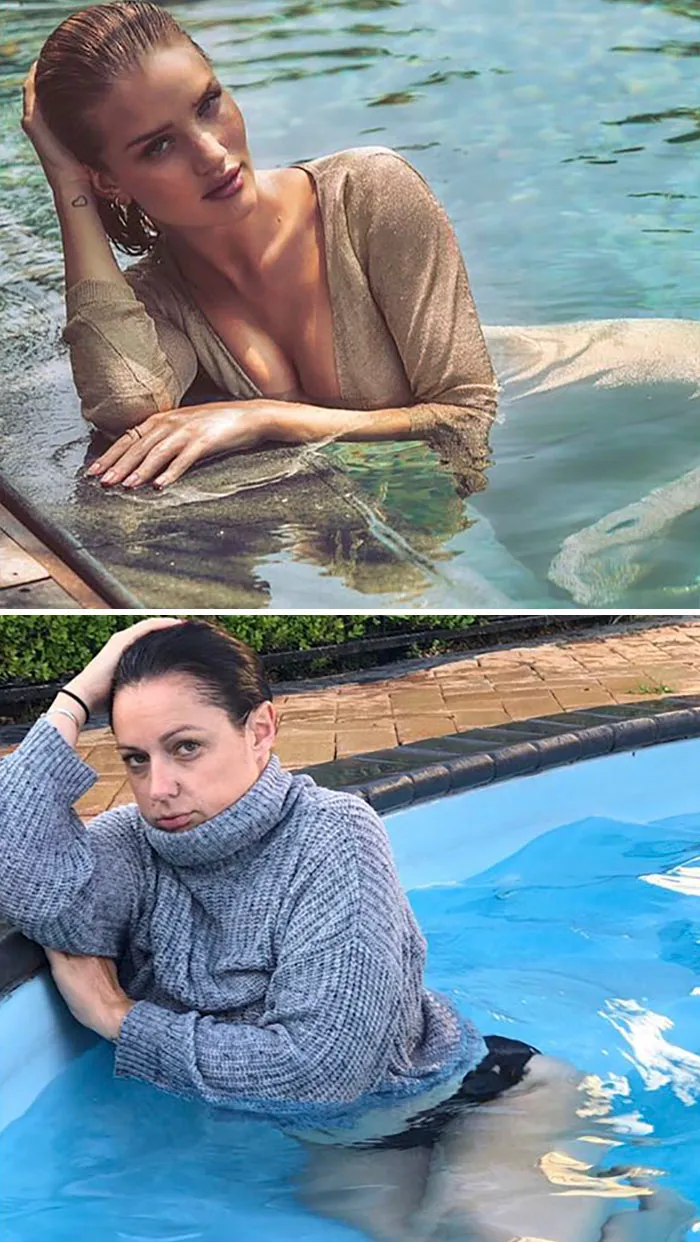 Woman Continues To Hilariously Recreate Celebrity Instagram Pics, And The Result Is Better Than The Original (New Pics)