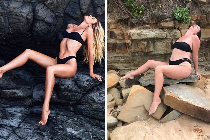 Esta mujer sigue recreando de forma divertida las fotos de Instagram de los famosos, y los resultados son mejores que el original (Nuevas imágenes)