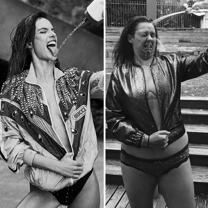 Woman Continues To Hilariously Recreate Celebrity Instagram Pics, And The Result Is Better Than The Original (New Pics)