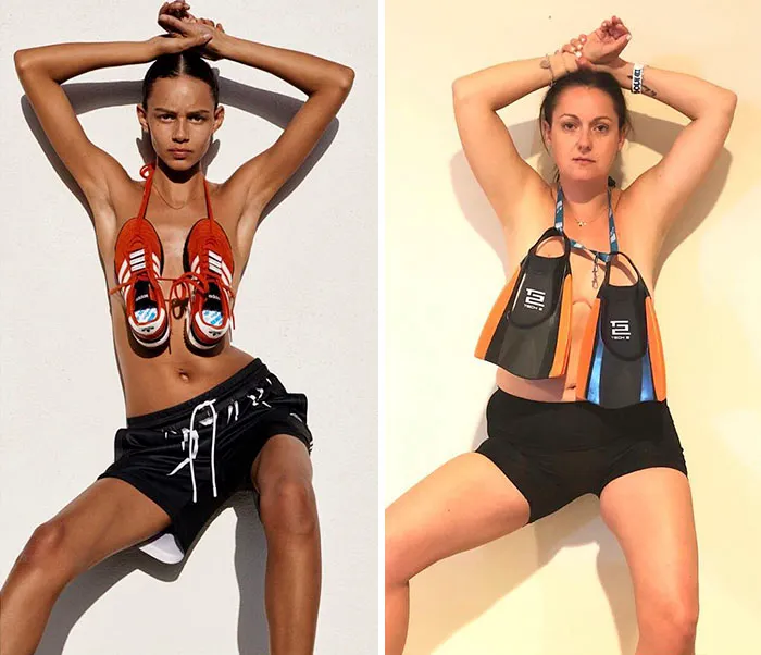 Woman Continues To Hilariously Recreate Celebrity Instagram Pics, And The Result Is Better Than The Original (New Pics)