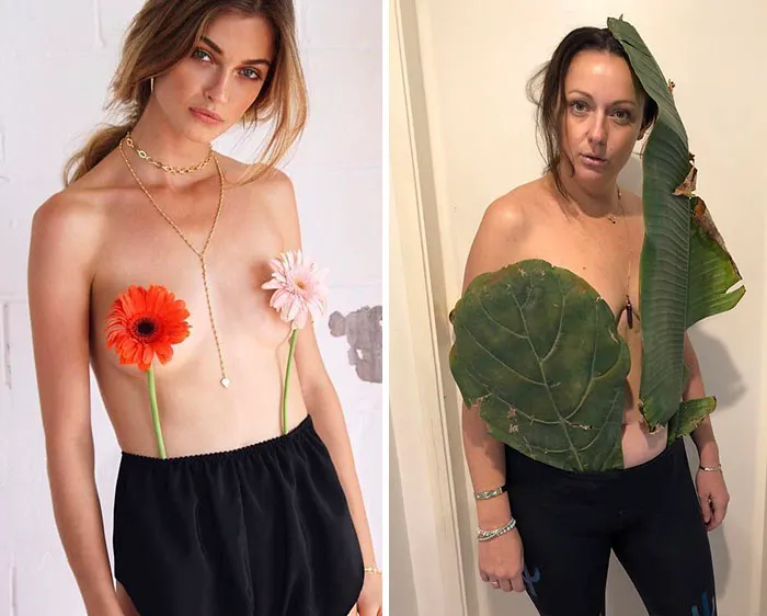 Esta mujer sigue recreando de forma divertida las fotos de Instagram de los famosos, y los resultados son mejores que el original (Nuevas imágenes)