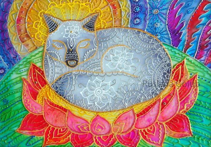 Colorful Cat Art By Ruslana Golub