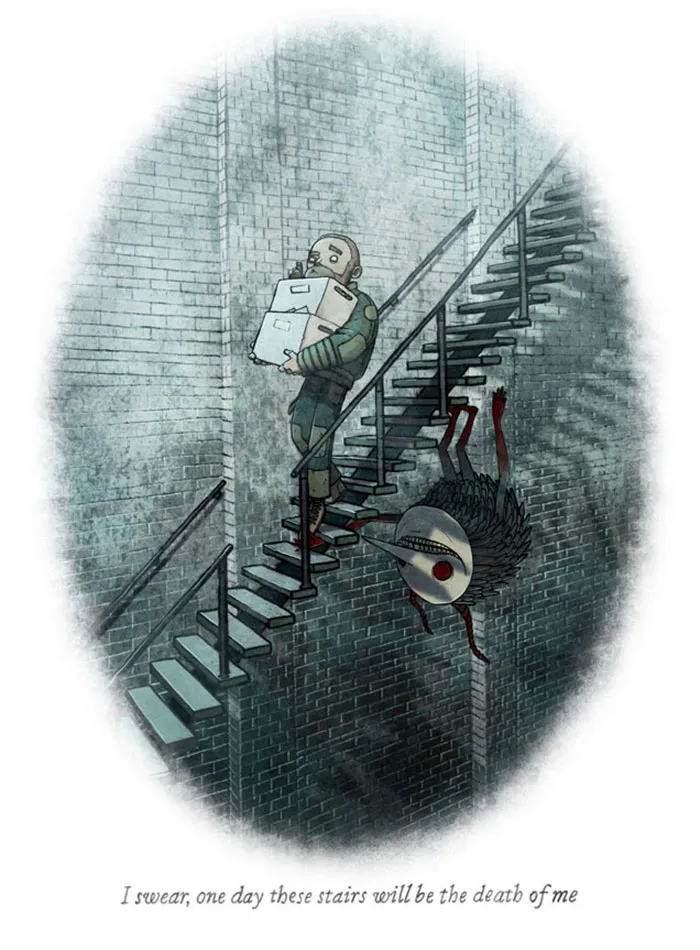 Os lo juro, algún día estas escaleras acabarán conmigo