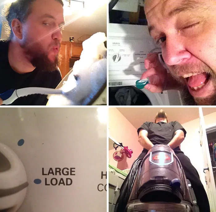 My Wife Really Likes It When I Do House Work So I Sent Her These Pictures While She Was At Work Hoping It Would Turn Her On