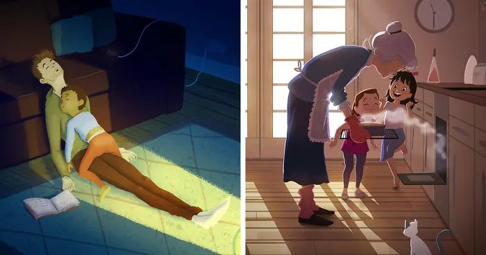 This Artist Illustrates His Sweet Childhood Memories So Well The Results May Move You To Tears