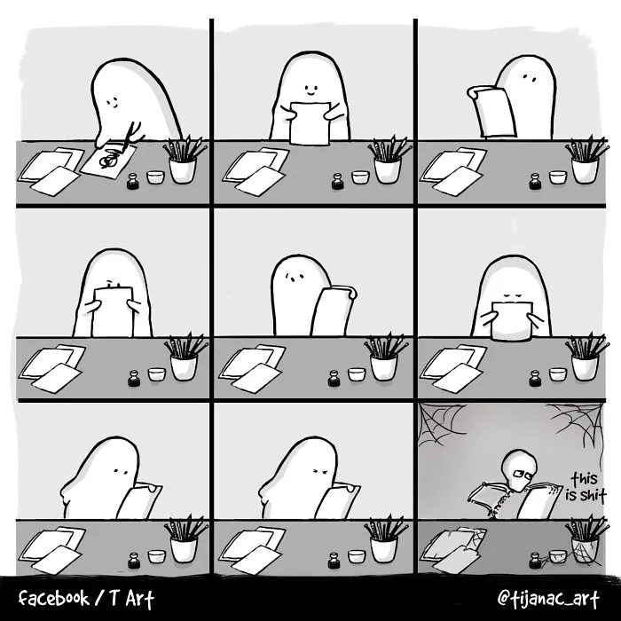 25 Satirical Comics That Illustrate My Life As A Freelance Artist