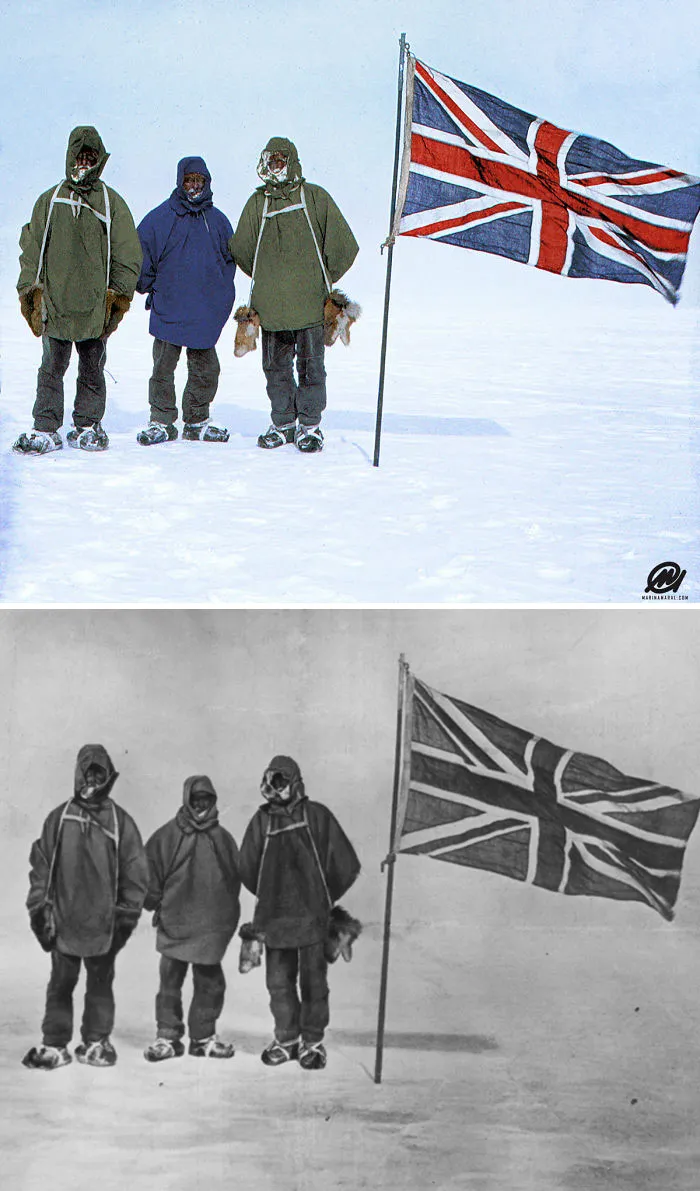 Photograph Of The Nimrod Expedition (1907-09) To The Antarctic, Led By Ernest Shackleton