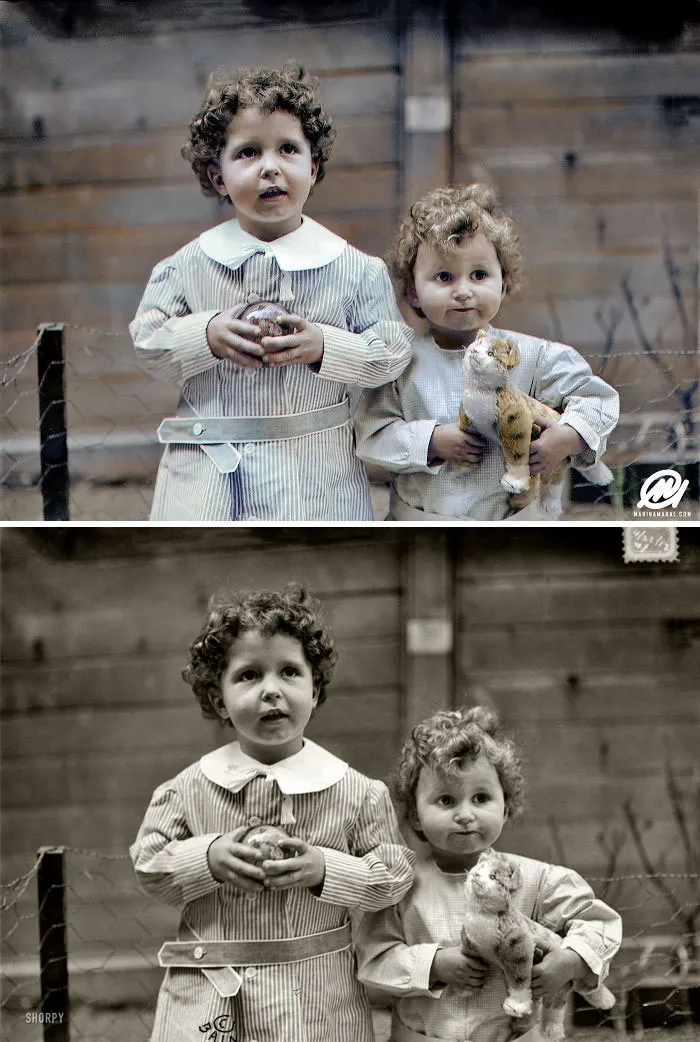 Los hermanos Michel y Edmond Navratil, los únicos niños rescatados del Titanic sin nadie a su cargo, 1912