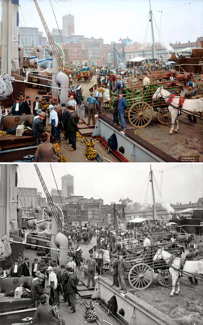 Muelles, Nueva York, 1890 – 1910