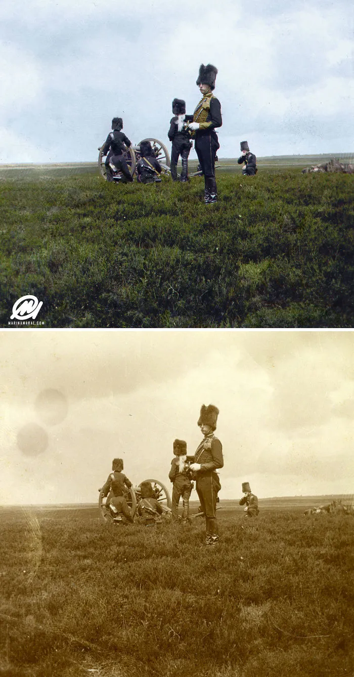 Exercise Horse Artillery Corps, Arnhem (Netherlands), Ca. 1900, Exercise At A Training Ground