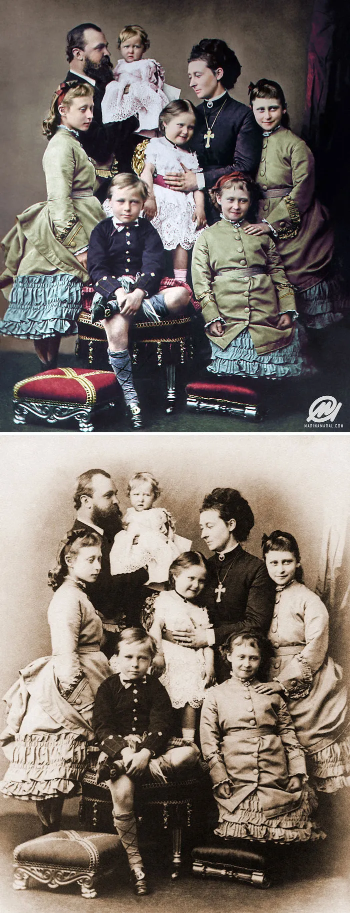 Hesse And By Rhine Family In 1876