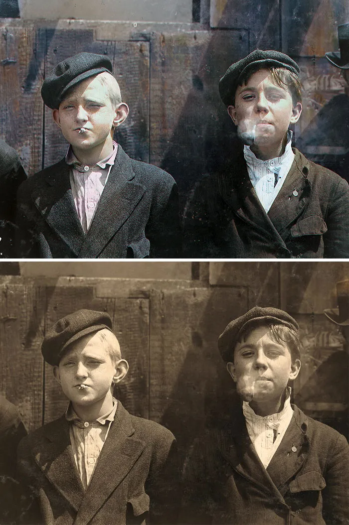 Newsies At Skeeter's Branch. St. Louis, Missouri - May 9, 1910 (Lewis Hine)