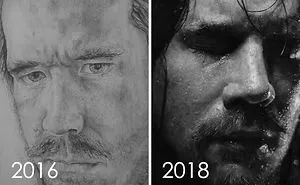 30 Artists Challenge Themselves To Redraw Their Old 'Crappy' Drawings, Prove That Practice Makes Perfect