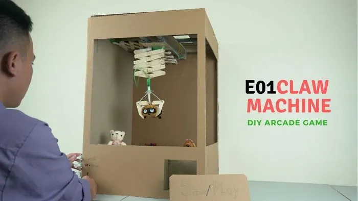 Diy Arcade Game - Ep01: Make Claw Machine From Cardboard