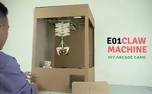 Diy Arcade Game - Ep01: Make Claw Machine From Cardboard