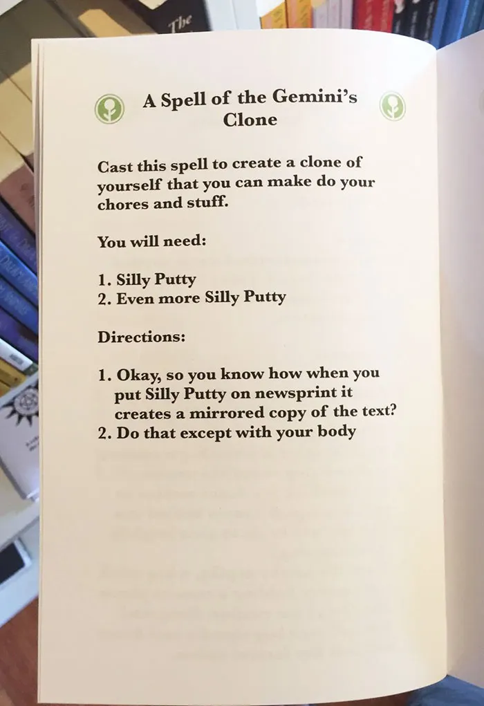 This Guy Left A Fake Book Of Spells In An Occult Shop And It's Hilarious