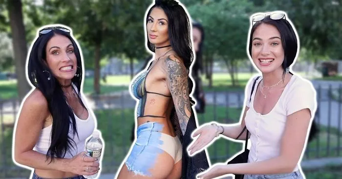 A "Half-Dressed" Model Surprises People